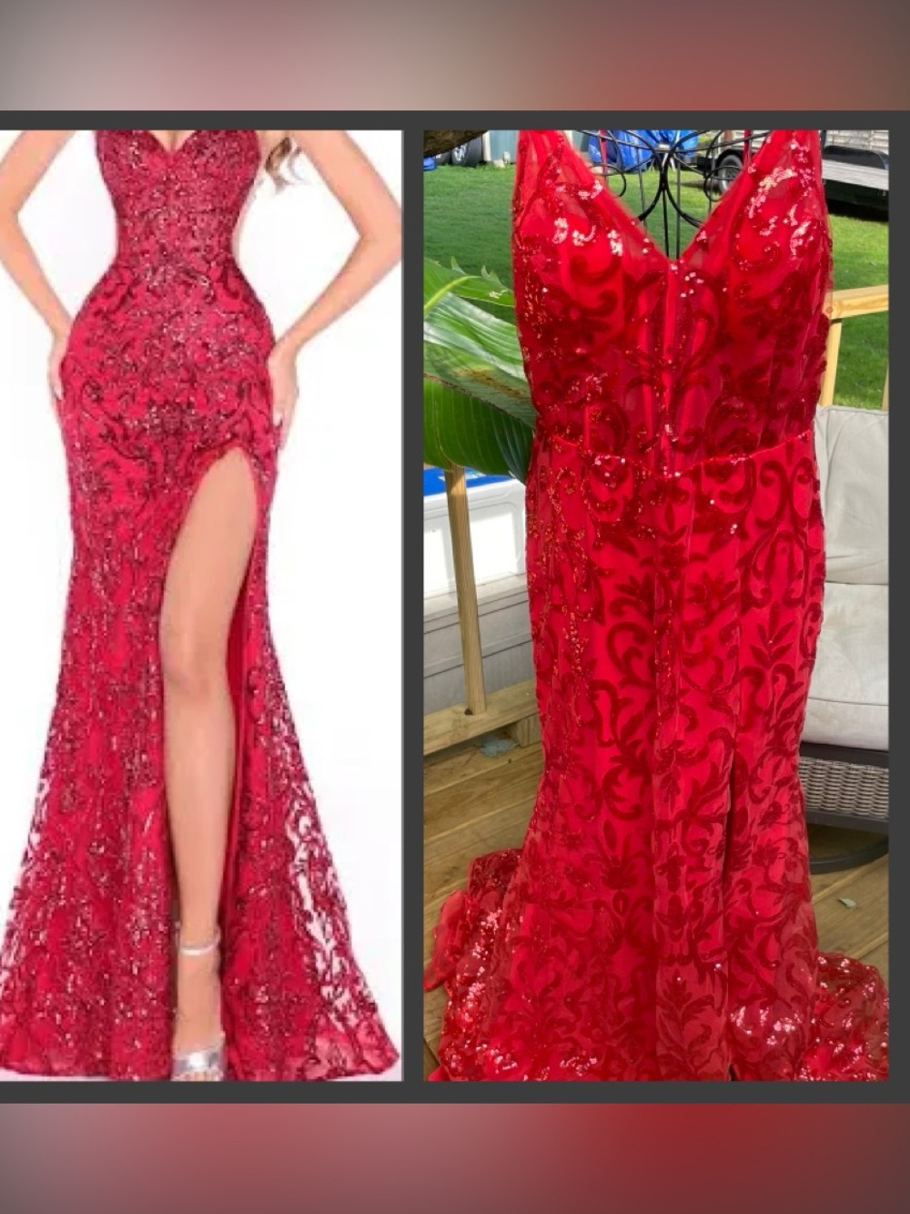 NWT Make Heads Turn! Hebeos High End Paisley Sequin Formal Dress: Amarra